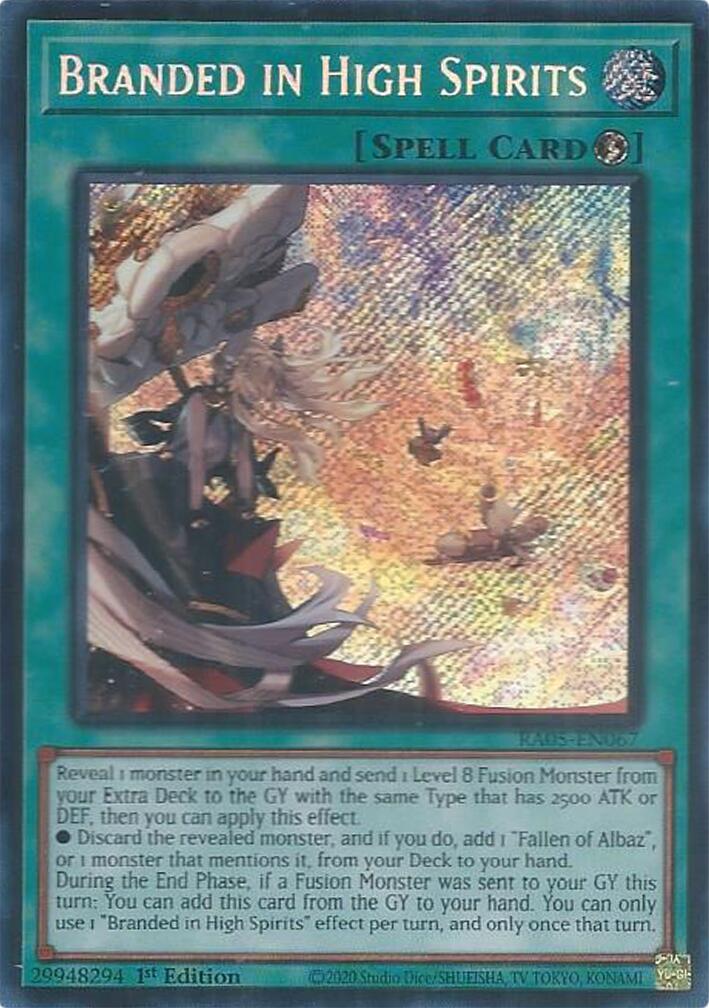 Branded in High Spirits (Secret Rare) [RA05-EN067] Secret Rare | Exor Games New Glasgow