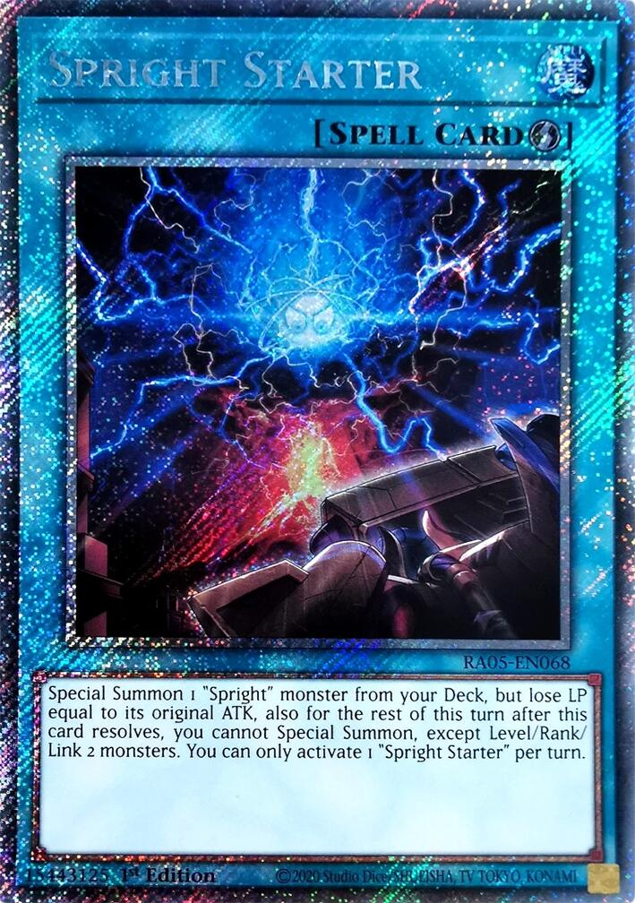 Spright Starter (Platinum Secret Rare) [RA05-EN068] Platinum Secret Rare | Exor Games New Glasgow