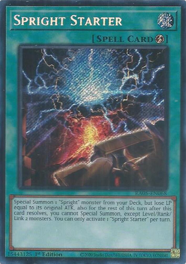 Spright Starter (Secret Rare) [RA05-EN068] Secret Rare | Exor Games New Glasgow