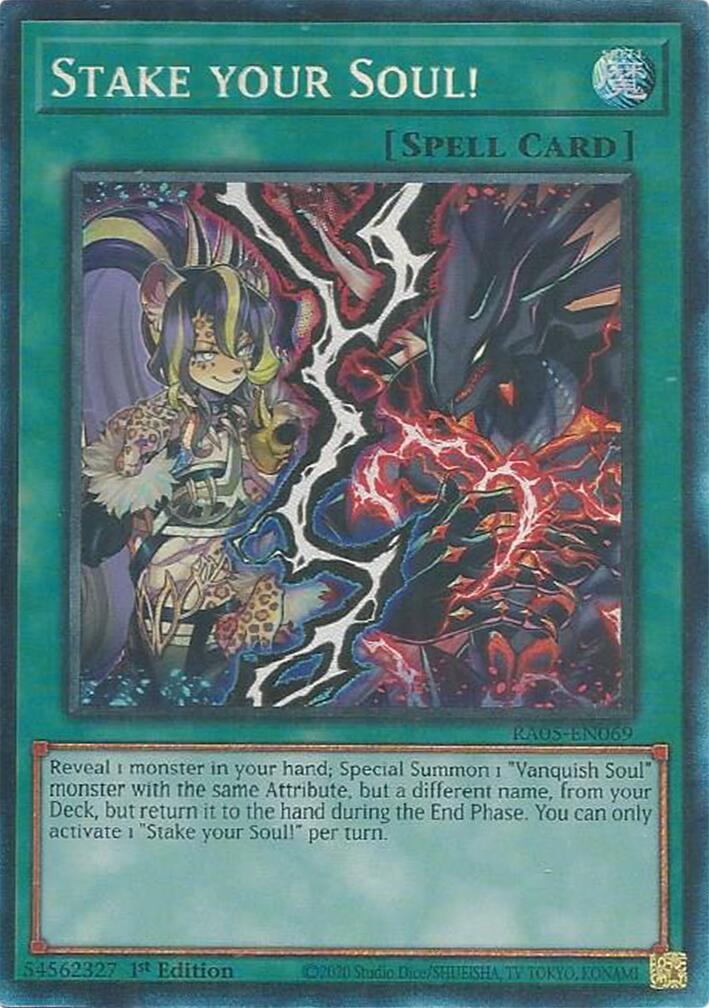 Stake your Soul! (Collector's Rare) [RA05-EN069] Collector's Rare | Exor Games New Glasgow