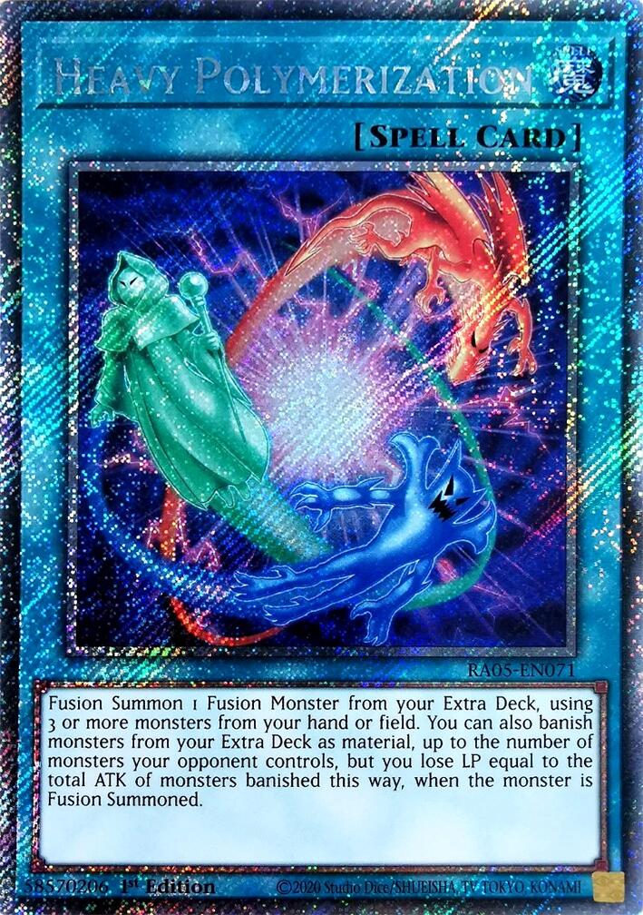 Heavy Polymerization (Platinum Secret Rare) [RA05-EN071] Platinum Secret Rare | Exor Games New Glasgow