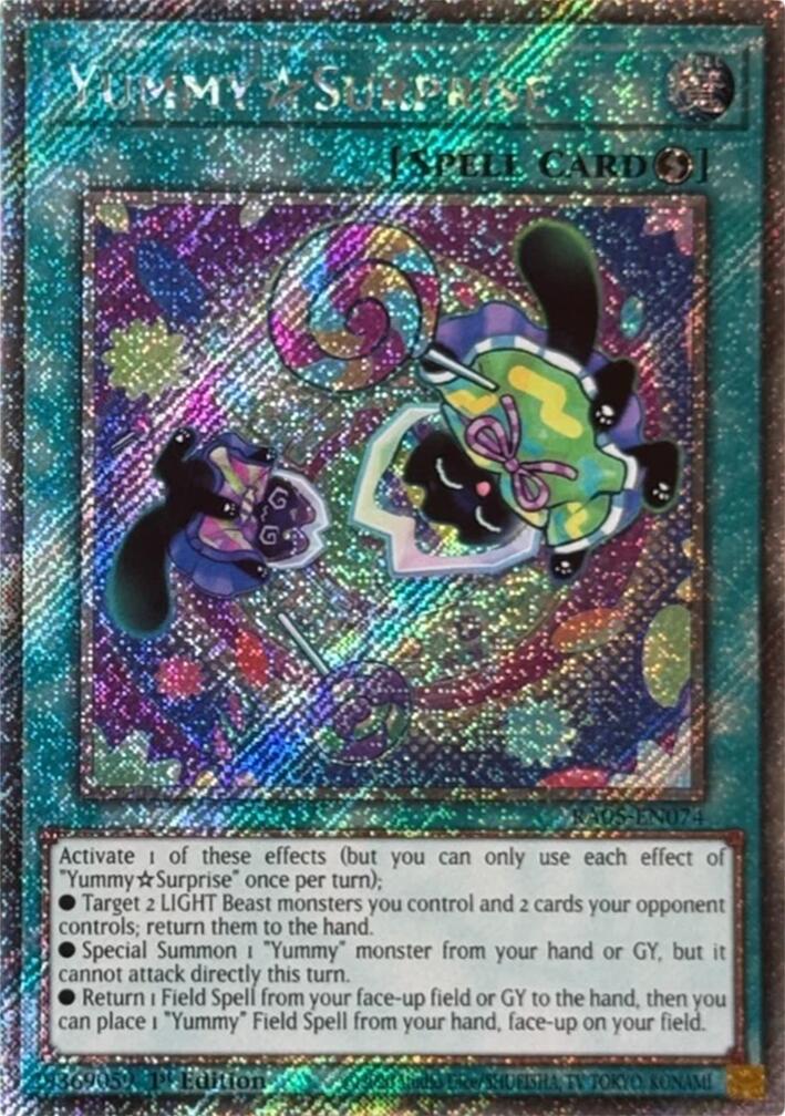 YummySurprise (Platinum Secret Rare) [RA05-EN074] Platinum Secret Rare | Exor Games New Glasgow