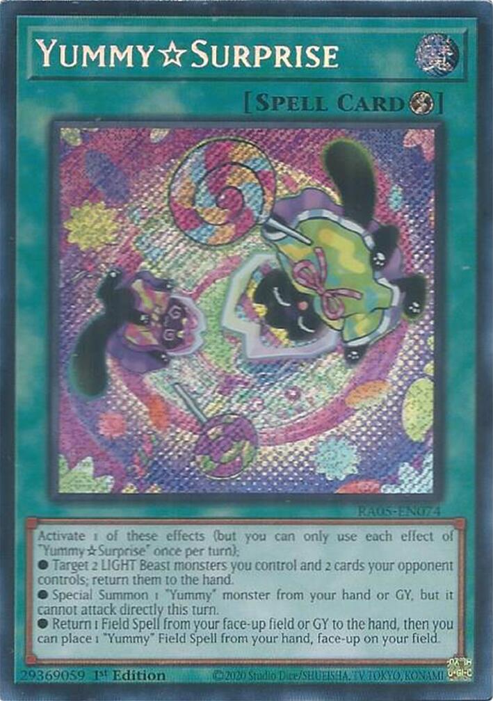 YummySurprise (Secret Rare) [RA05-EN074] Secret Rare | Exor Games New Glasgow