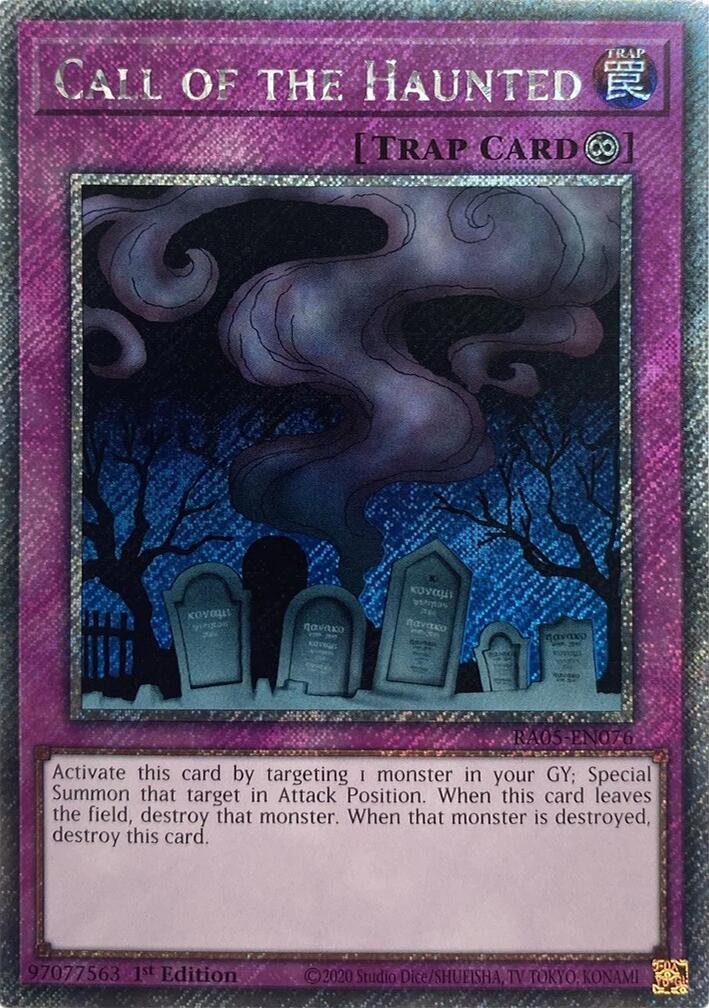 Call of the Haunted (Platinum Secret Rare) [RA05-EN076] Platinum Secret Rare | Exor Games New Glasgow