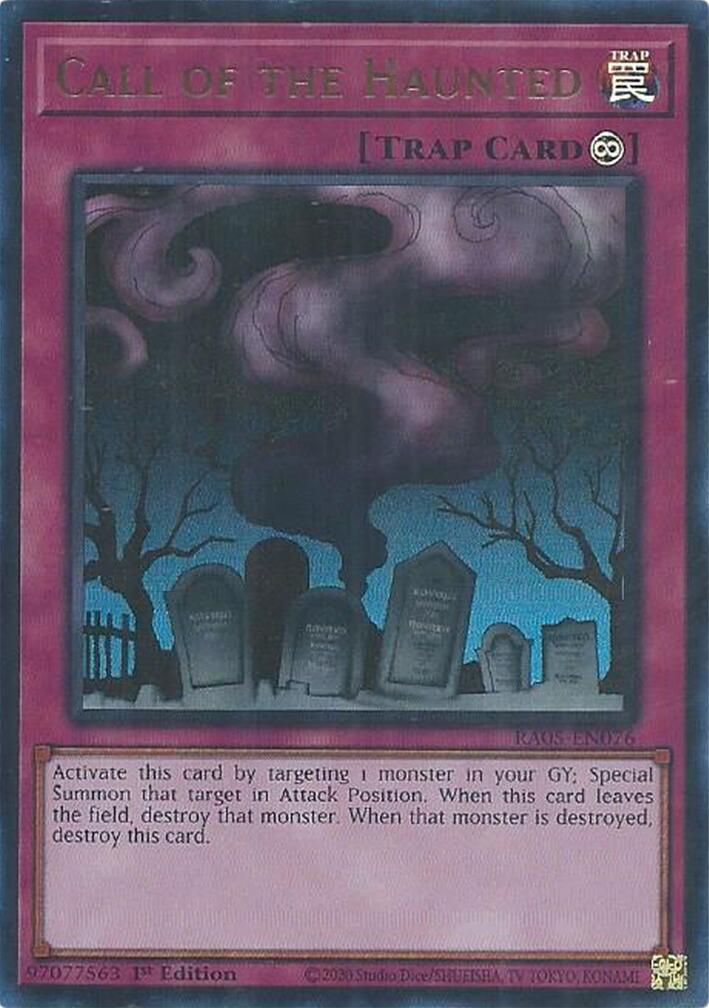 Call of the Haunted (Ultra Rare) [RA05-EN076] Ultra Rare | Exor Games New Glasgow