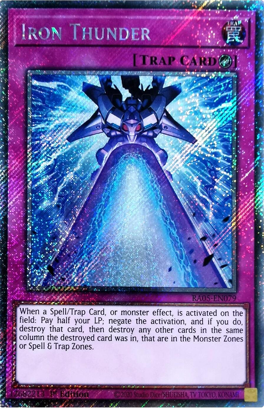 Iron Thunder (Platinum Secret Rare) [RA05-EN079] Platinum Secret Rare | Exor Games New Glasgow