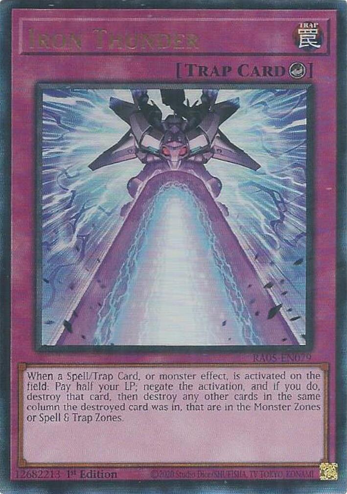 Iron Thunder (Ultimate Rare) [RA05-EN079] Ultimate Rare | Exor Games New Glasgow