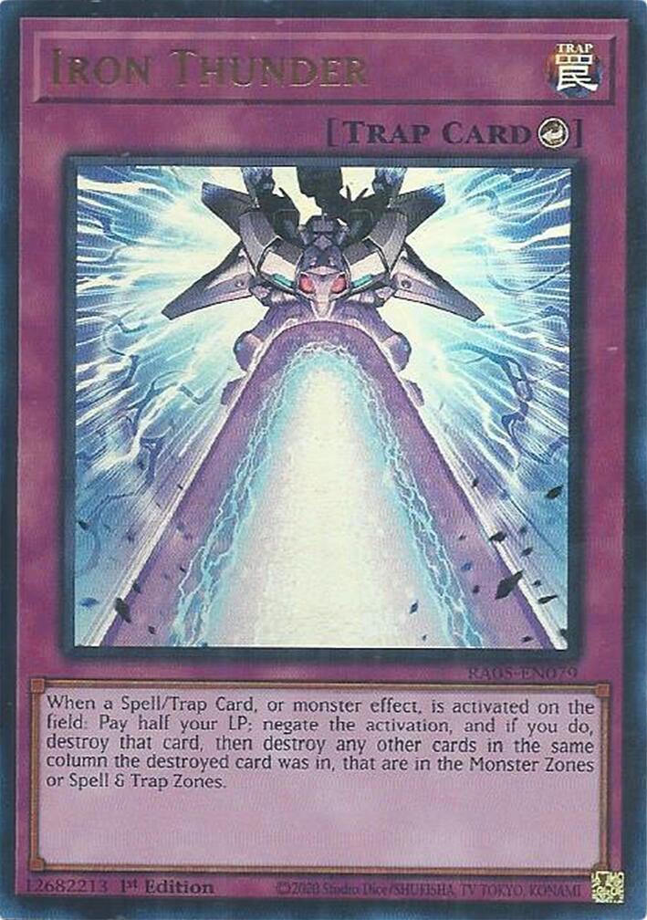 Iron Thunder (Ultra Rare) [RA05-EN079] Ultra Rare | Exor Games New Glasgow