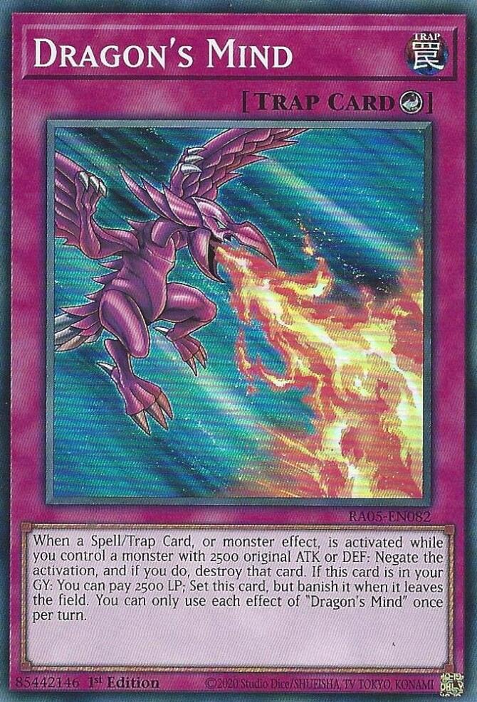 Dragon's Mind [RA05-EN082] Super Rare | Exor Games New Glasgow