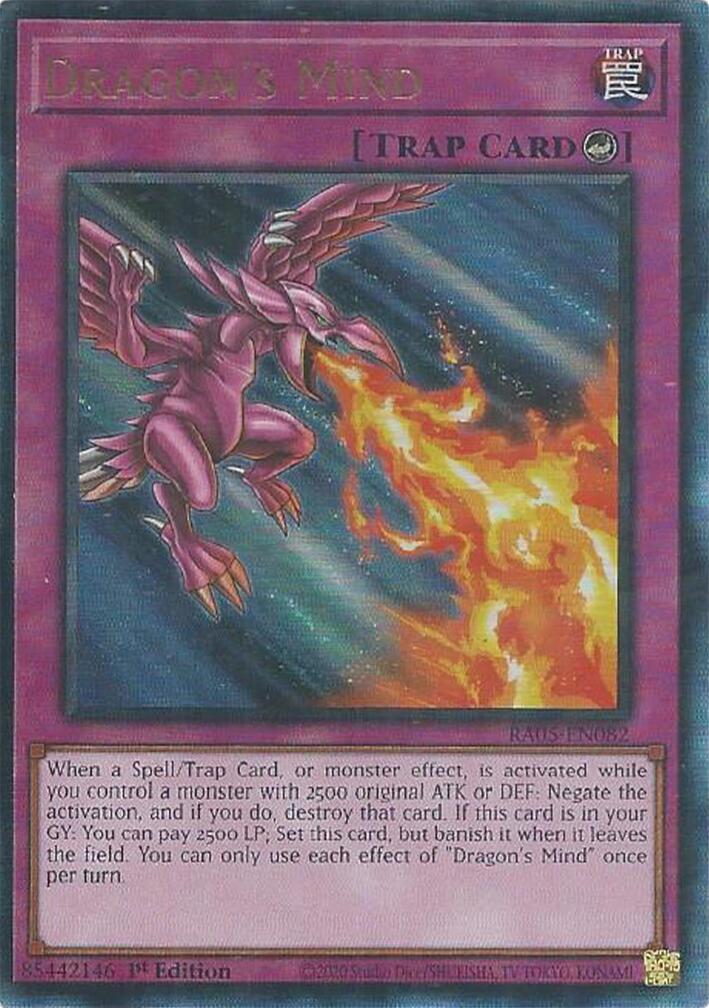 Dragon's Mind (Ultimate Rare) [RA05-EN082] Ultimate Rare | Exor Games New Glasgow