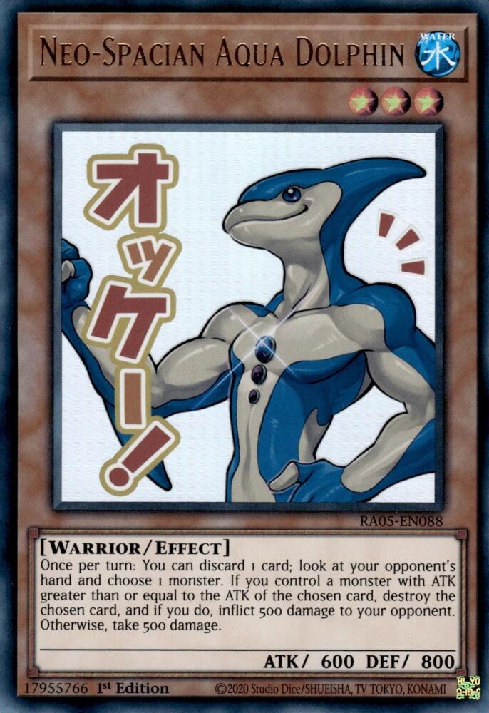 Neo-Spacian Aqua Dolphin [RA05-EN088] Ultra Rare | Exor Games New Glasgow