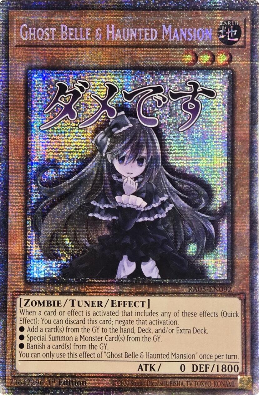 Ghost Belle & Haunted Mansion (Starlight Rare) [RA05-EN092] Starlight Rare | Exor Games New Glasgow