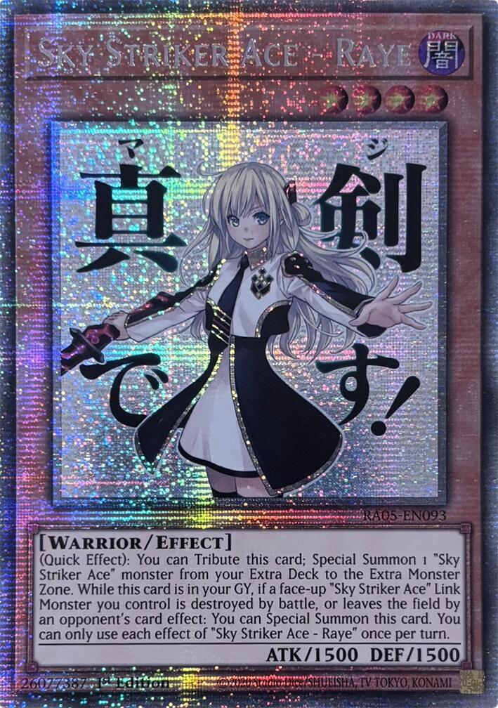 Sky Striker Ace - Raye (Starlight Rare) [RA05-EN093] Starlight Rare | Exor Games New Glasgow