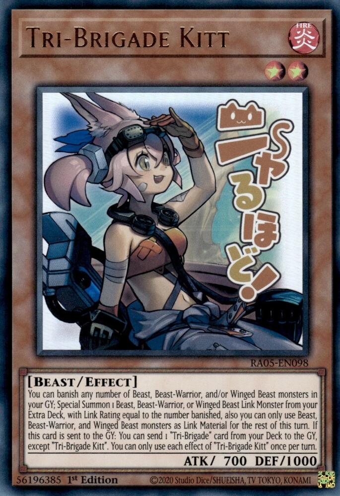 Tri-Brigade Kitt [RA05-EN098] Ultra Rare | Exor Games New Glasgow