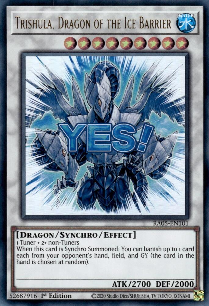 Trishula, Dragon of the Ice Barrier [RA05-EN101] Ultra Rare | Exor Games New Glasgow