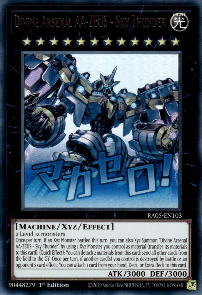 Divine Arsenal AA-ZEUS - Sky Thunder [RA05-EN103] Ultra Rare | Exor Games New Glasgow