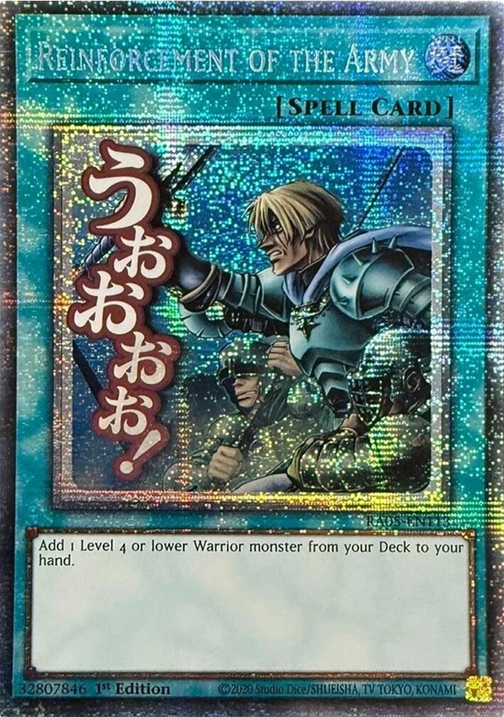 Reinforcement of the Army (Starlight Rare) [RA05-EN113] Starlight Rare | Exor Games New Glasgow