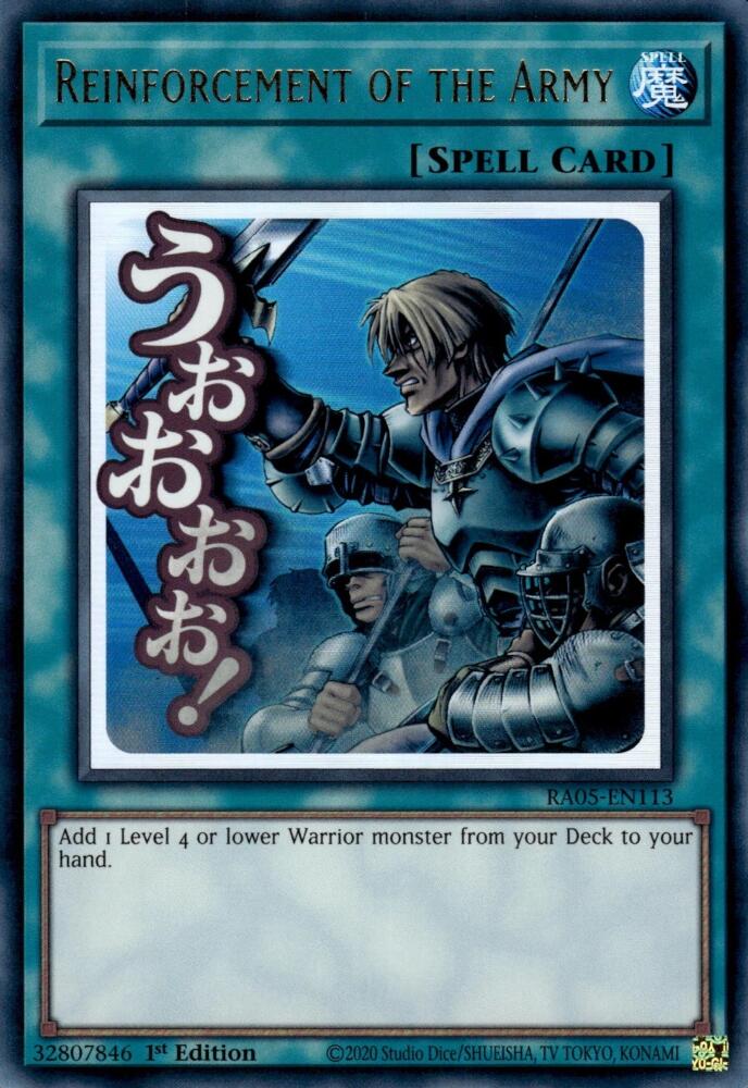 Reinforcement of the Army [RA05-EN113] Ultra Rare | Exor Games New Glasgow