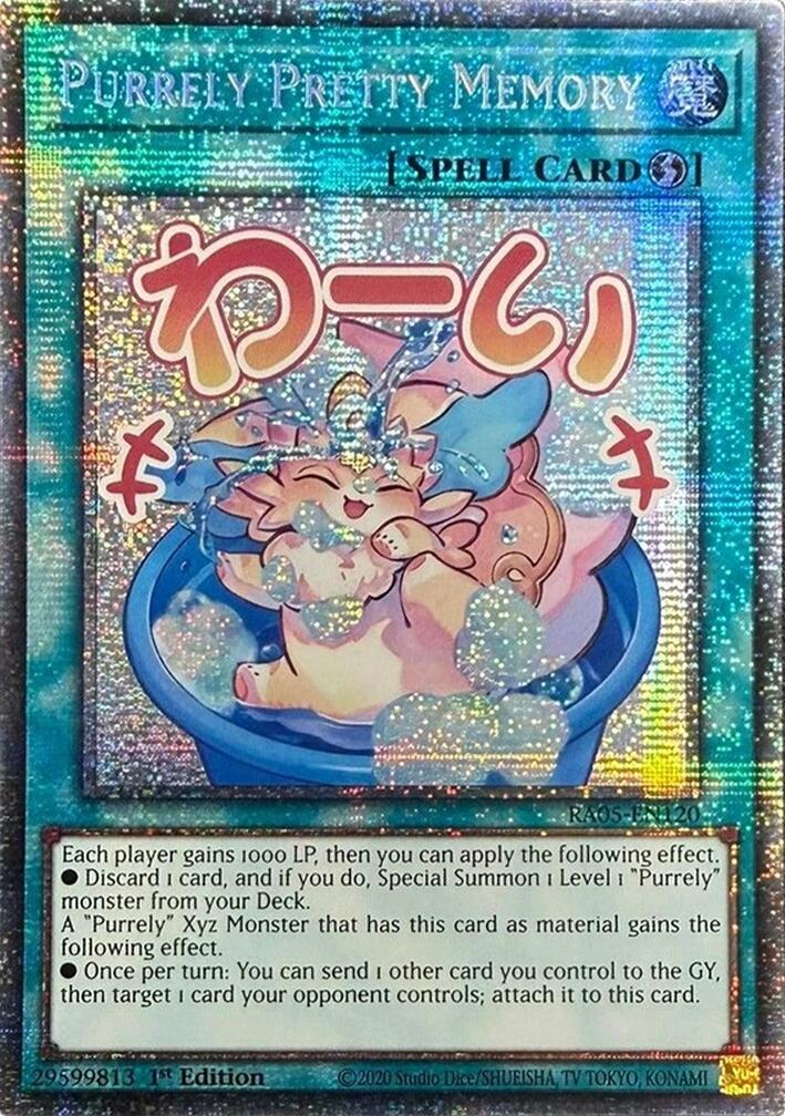 Purrely Pretty Memory (Starlight Rare) [RA05-EN120] Starlight Rare | Exor Games New Glasgow