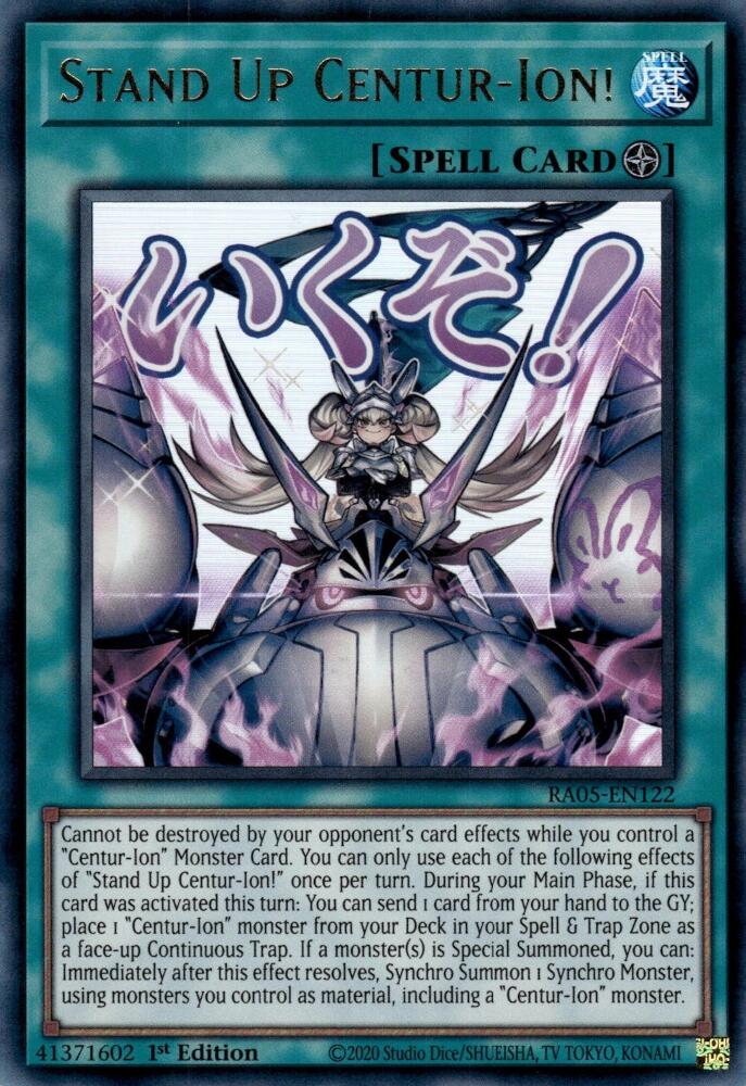 Stand Up Centur-Ion! [RA05-EN122] Ultra Rare | Exor Games New Glasgow