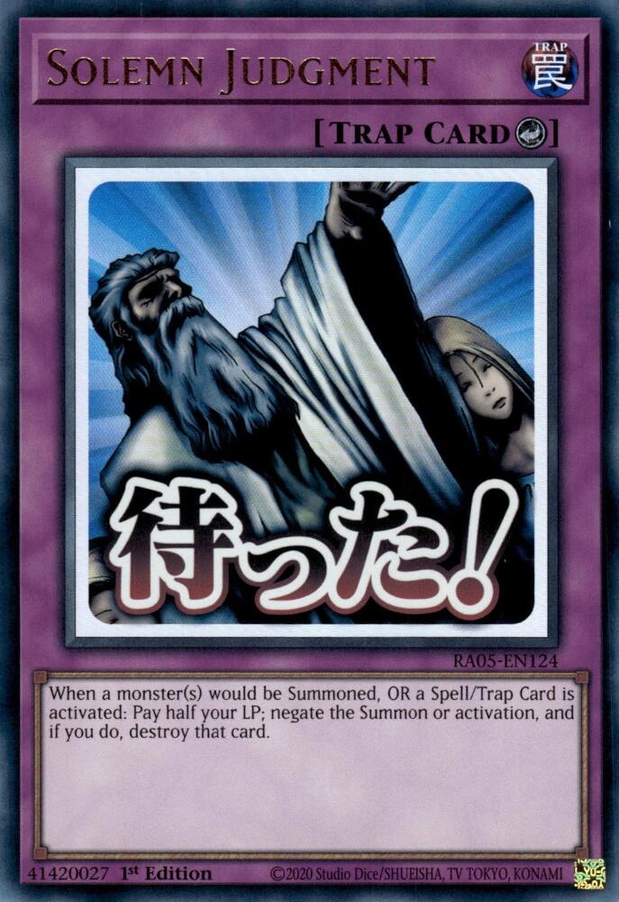 Solemn Judgment [RA05-EN124] Ultra Rare | Exor Games New Glasgow