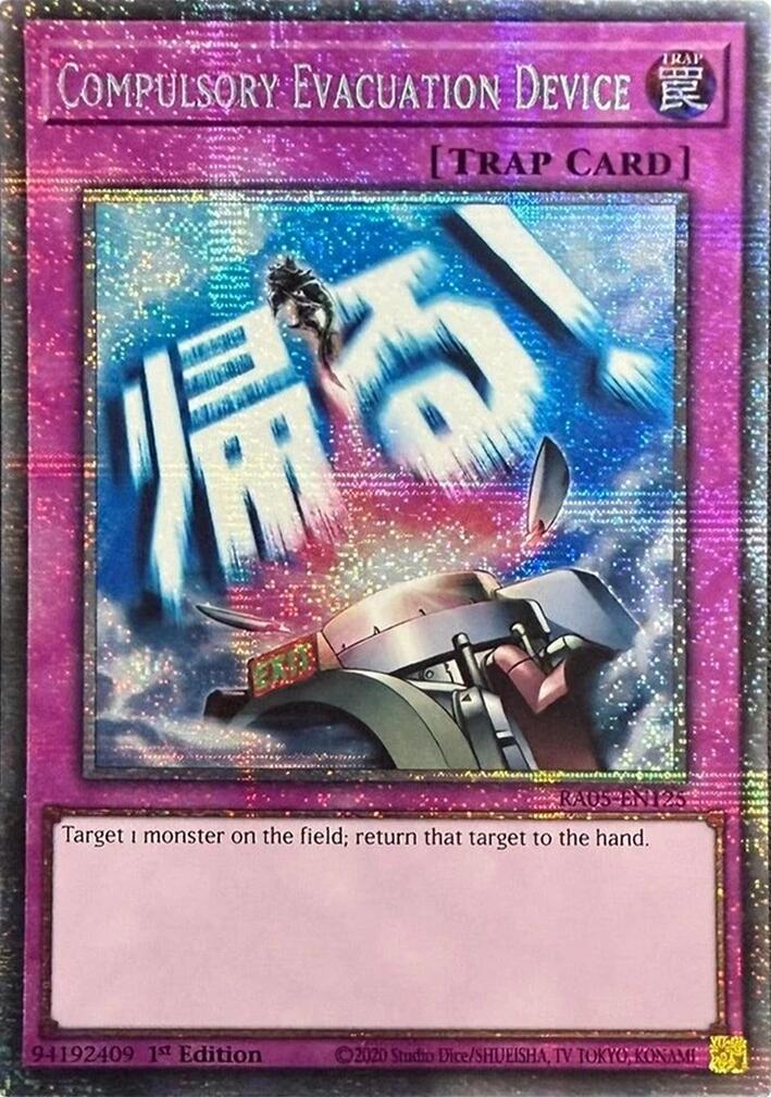 Compulsory Evacuation Device (Starlight Rare) [RA05-EN125] Starlight Rare | Exor Games New Glasgow