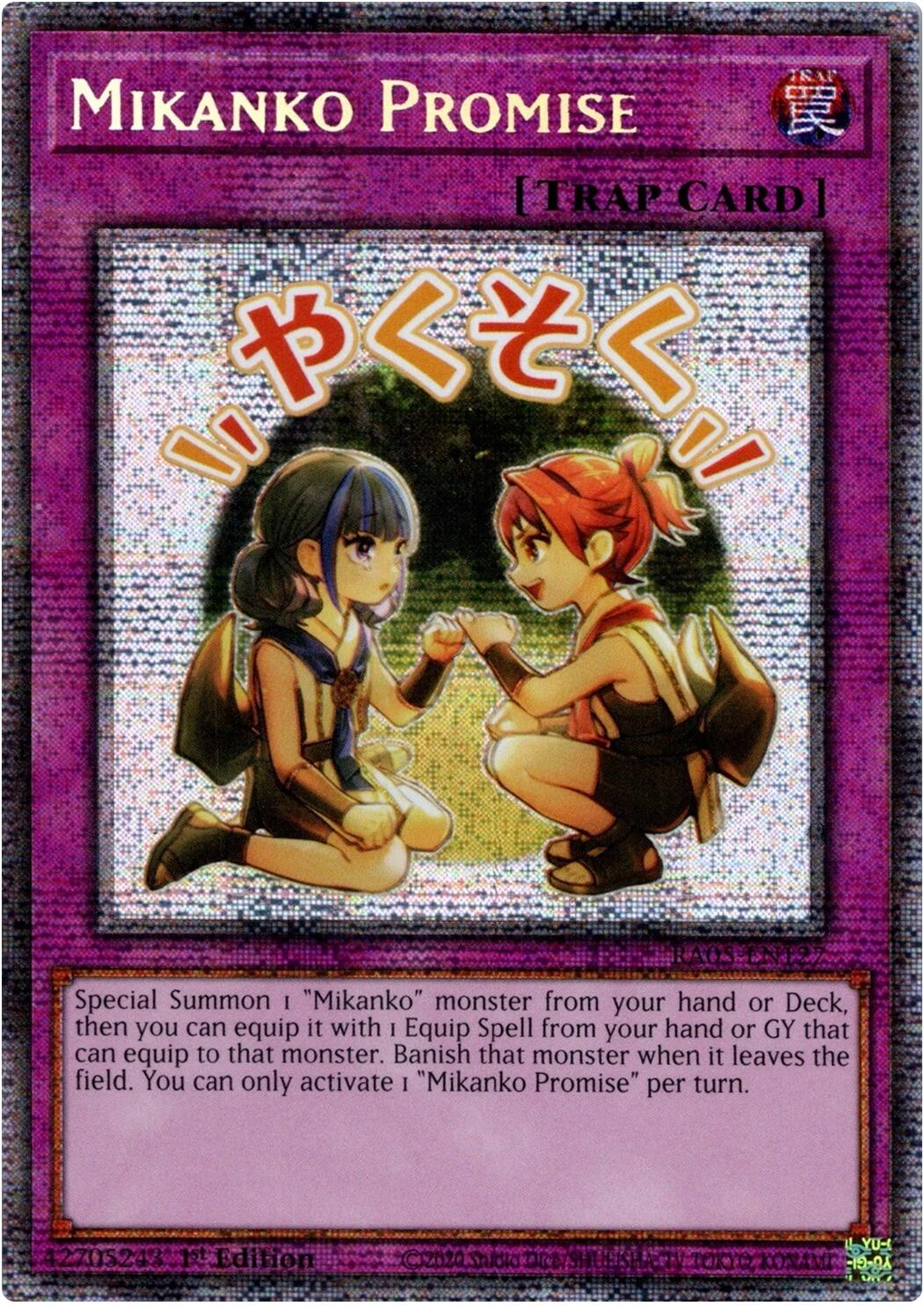 Mikanko Promise (Starlight Rare) [RA05-EN127] Starlight Rare | Exor Games New Glasgow