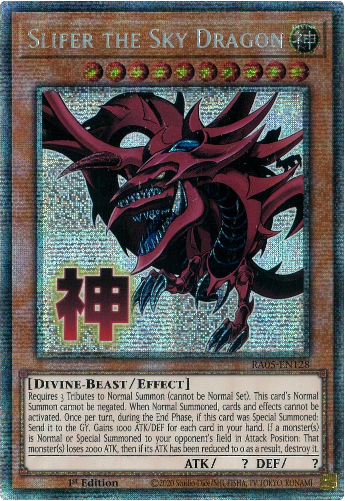 Slifer the Sky Dragon (Starlight Rare) [RA05-EN128] Starlight Rare | Exor Games New Glasgow