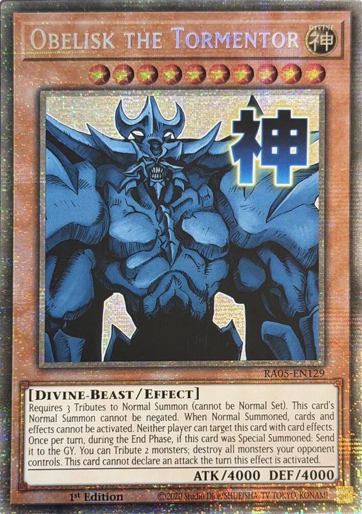 Obelisk the Tormentor (Starlight Rare) [RA05-EN129] Starlight Rare | Exor Games New Glasgow