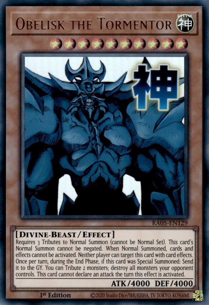Obelisk the Tormentor [RA05-EN129] Ultra Rare | Exor Games New Glasgow