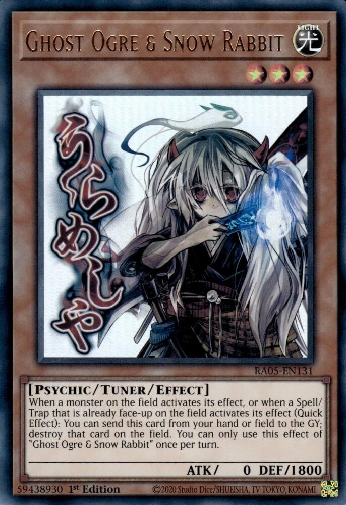 Ghost Ogre & Snow Rabbit [RA05-EN131] Ultra Rare | Exor Games New Glasgow