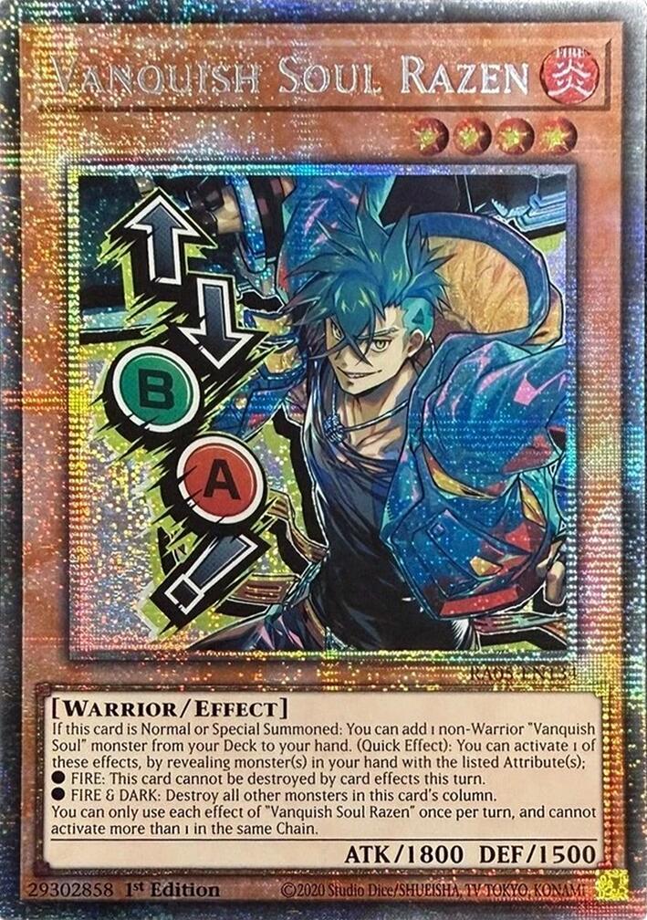 Vanquish Soul Razen (Starlight Rare) (Stamp) [RA05-EN134] Starlight Rare | Exor Games New Glasgow
