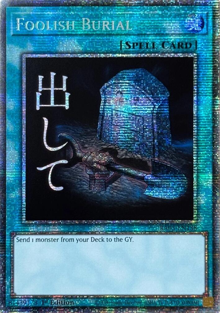 Foolish Burial (Starlight Rare) [RA05-EN138] Starlight Rare | Exor Games New Glasgow