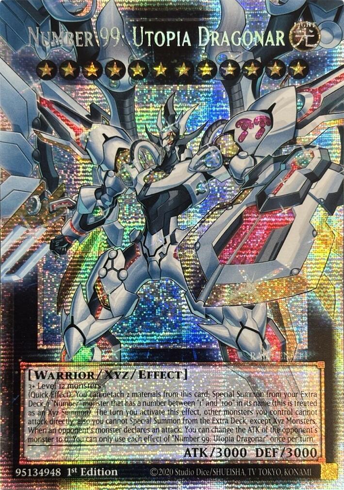 Number 99: Utopia Dragonar (Starlight Rare) [RA05-EN144] Starlight Rare | Exor Games New Glasgow