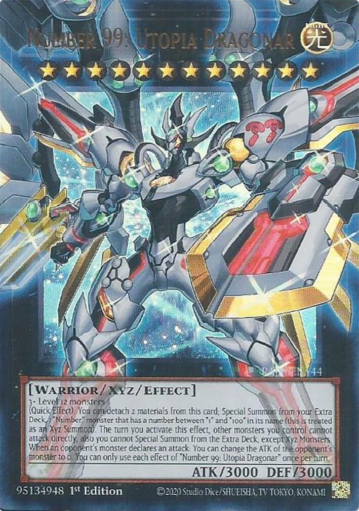 Number 99: Utopia Dragonar [RA05-EN144] Ultra Rare | Exor Games New Glasgow