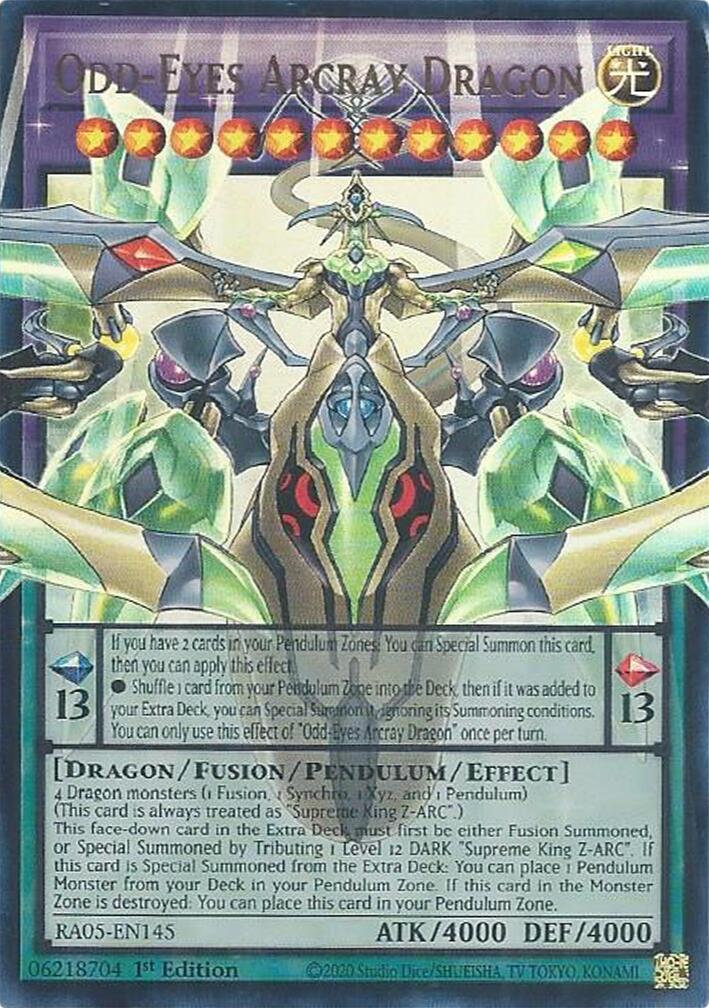 Odd-Eyes Arcray Dragon [RA05-EN145] Ultra Rare | Exor Games New Glasgow
