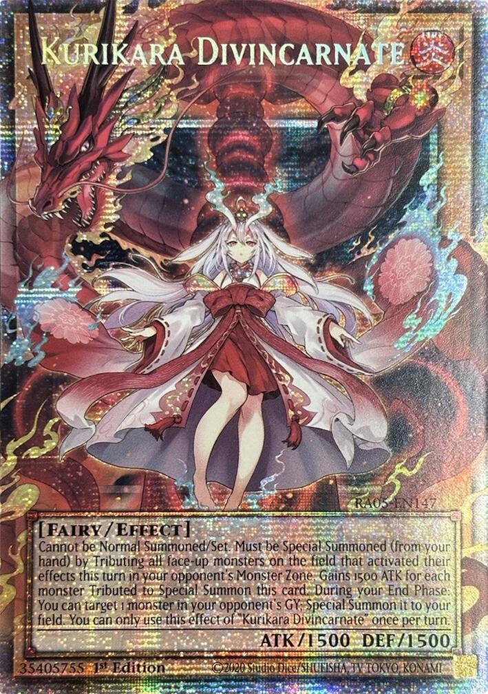 Kurikara Divincarnate (Starlight Rare) [RA05-EN147] Starlight Rare | Exor Games New Glasgow