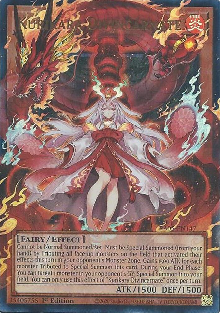 Kurikara Divincarnate [RA05-EN147] Ultra Rare | Exor Games New Glasgow