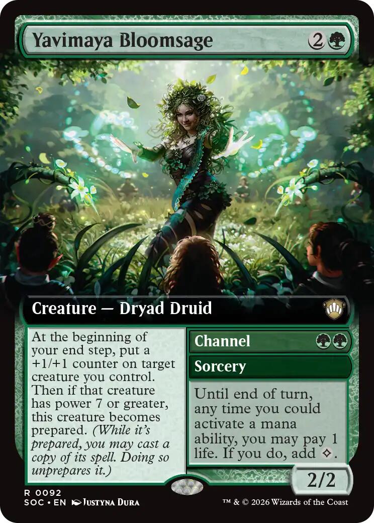 Yavimaya Bloomsage (Extended Art) [Secrets of Strixhaven Commander] | Exor Games New Glasgow