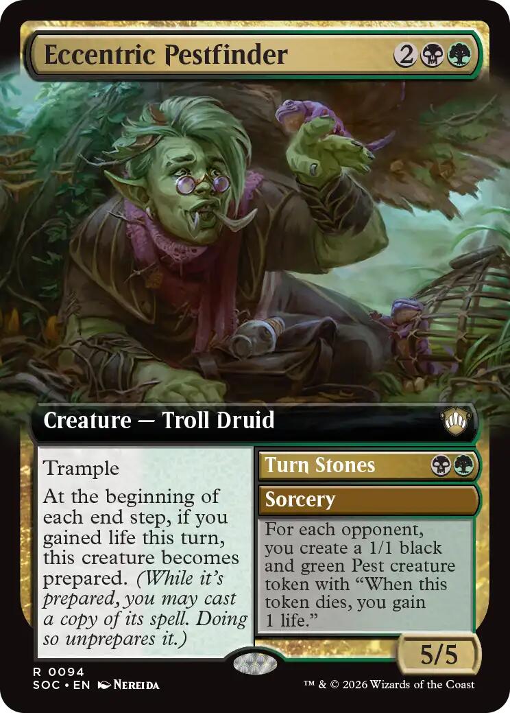 Eccentric Pestfinder (Extended Art) [Secrets of Strixhaven Commander] | Exor Games New Glasgow