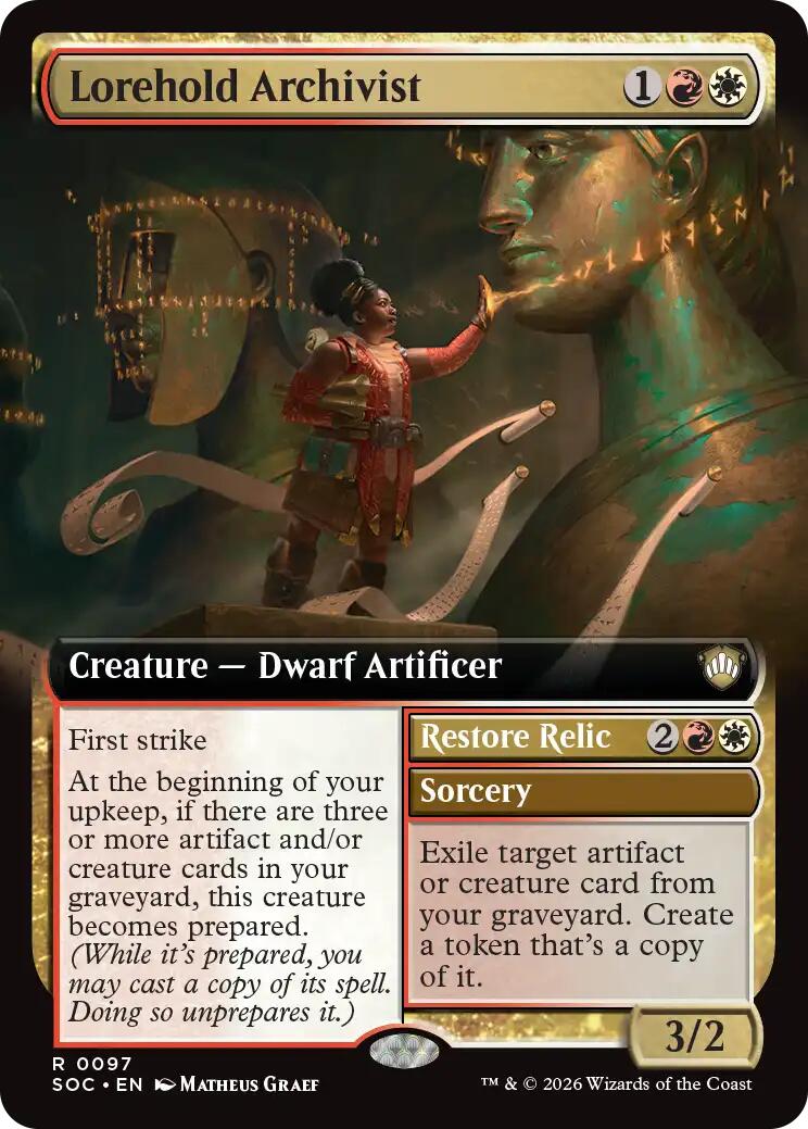 Lorehold Archivist (Extended Art) [Secrets of Strixhaven Commander] | Exor Games New Glasgow