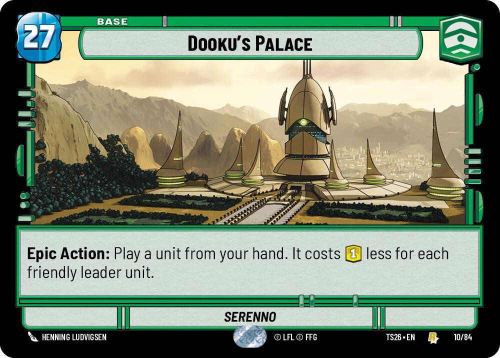 Dooku's Palace (10/84) (10/84) [Twin Suns] | Exor Games New Glasgow
