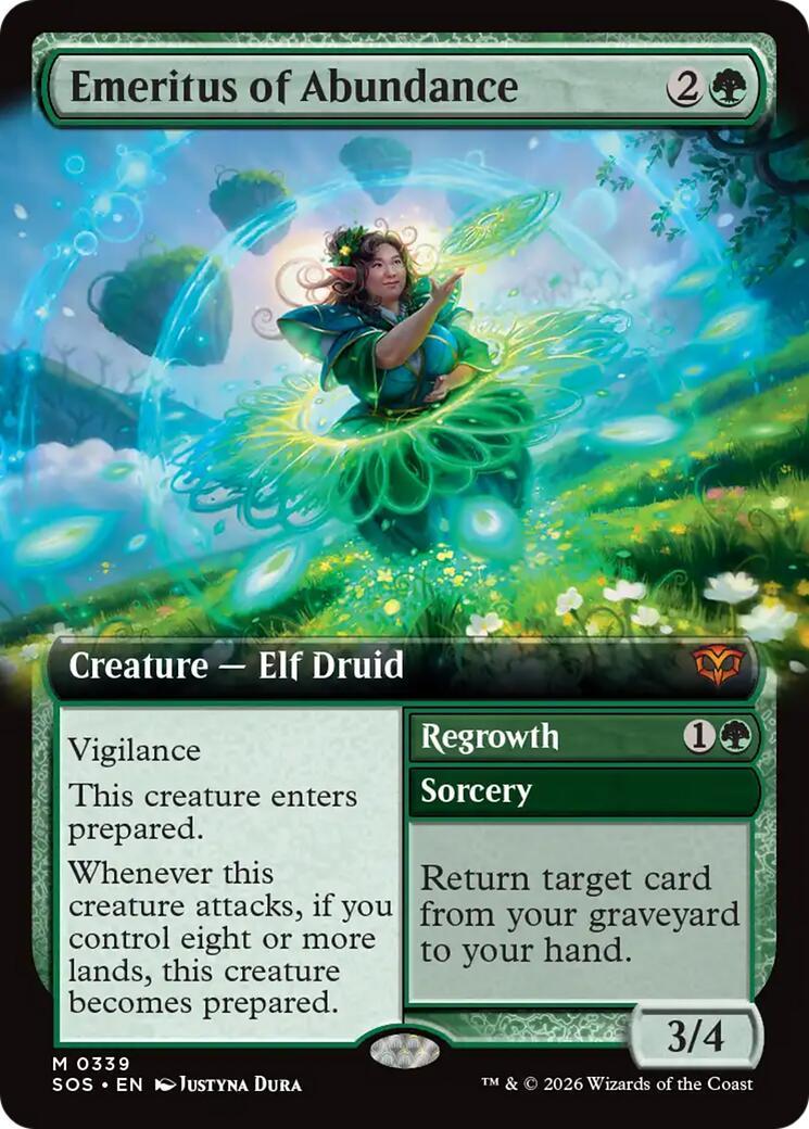 Emeritus of Abundance (Extended Art) [Secrets of Strixhaven] | Exor Games New Glasgow