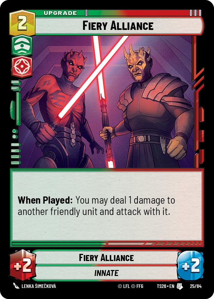 Fiery Alliance (25/84) (25/84) [Twin Suns] | Exor Games New Glasgow