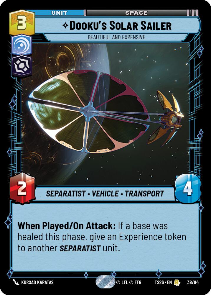 Dooku's Solar Sailer - Beautiful and Expensive (38/84) (38/84) [Twin Suns] | Exor Games New Glasgow