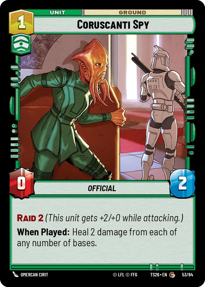 Coruscanti Spy (53/84) (53/84) [Twin Suns] | Exor Games New Glasgow