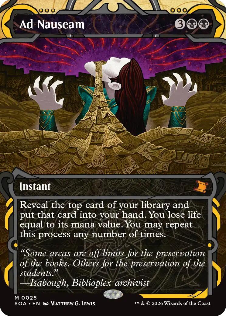 Ad Nauseam [Secrets of Strixhaven: Mystical Archive] | Exor Games New Glasgow