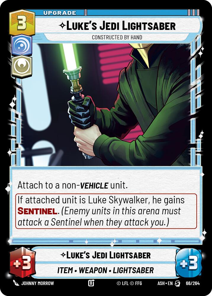 Luke's Jedi Lightsaber - Constructed by Hand (66/264) (66/264) [Ashes of the Empire] | Exor Games New Glasgow