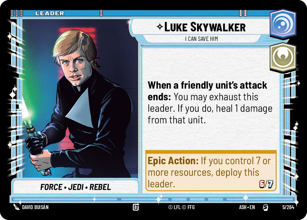 Luke Skywalker - I Can Save Him (5/264) (5/264) [Ashes of the Empire] | Exor Games New Glasgow