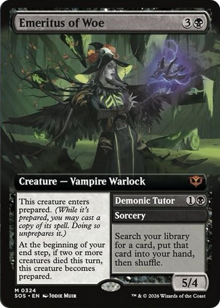 Emeritus of Woe (Extended Art) [Secrets of Strixhaven] | Exor Games New Glasgow